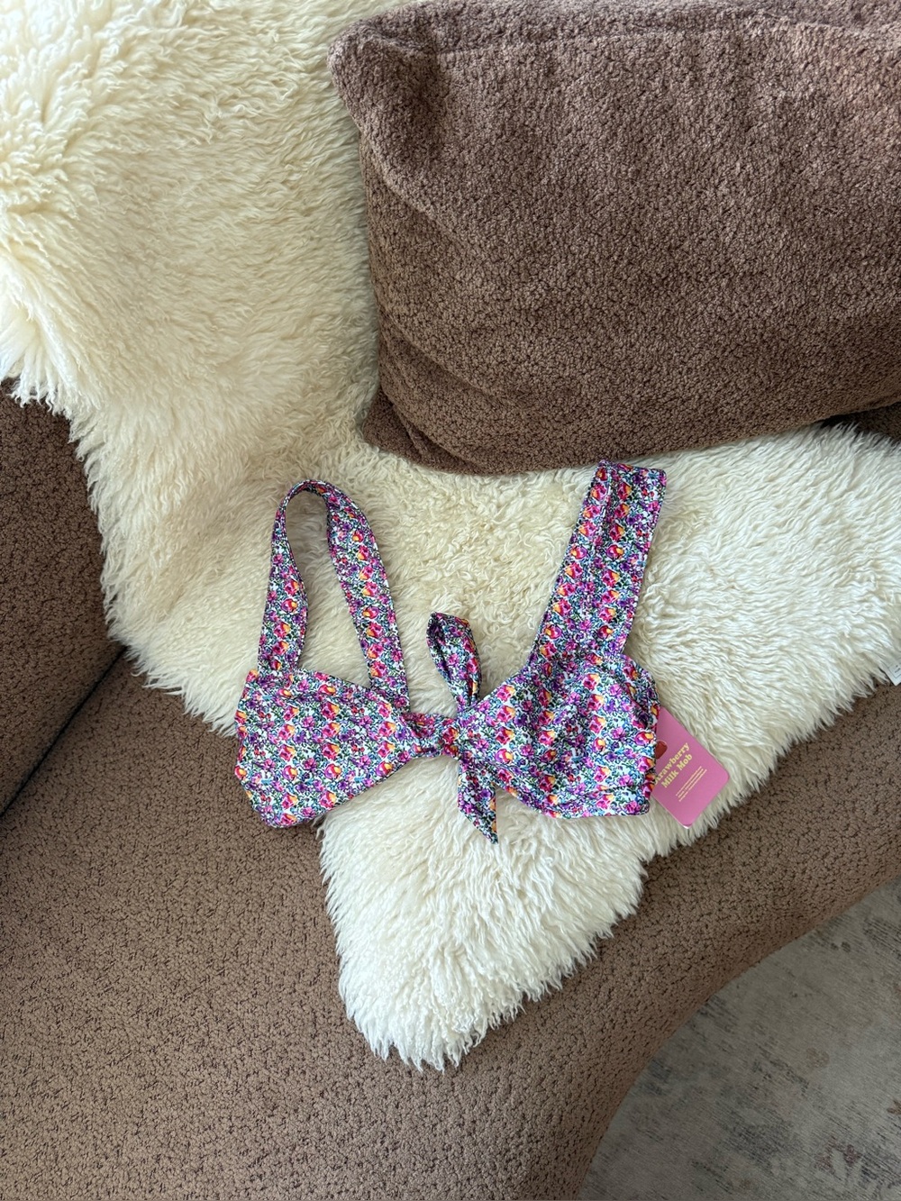 Strawberry Milk Mob Bikini Top
